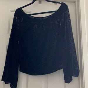 Free People off the shoulder tunic top - bell sleeves